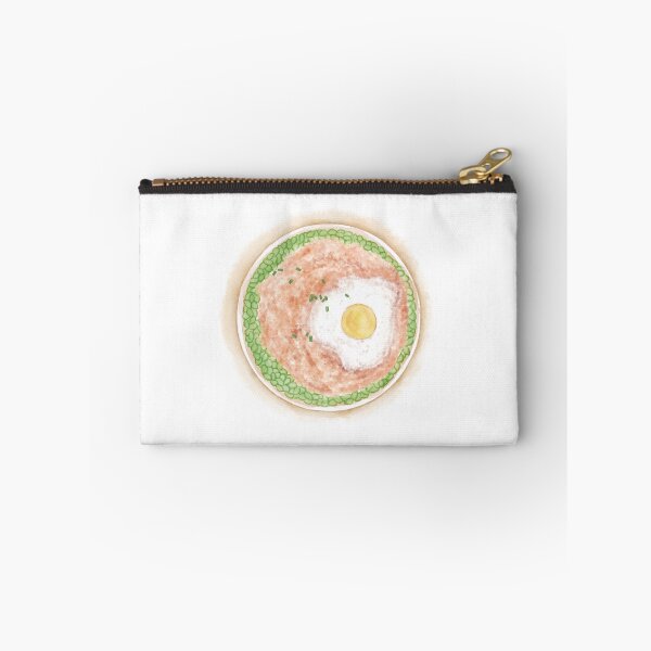 Item preview, Watercolor Illustration of Chinese Cuisine - Meat Pie with Egg and Edamame | 肉饼子炖蛋 designed and sold by iswenyi.