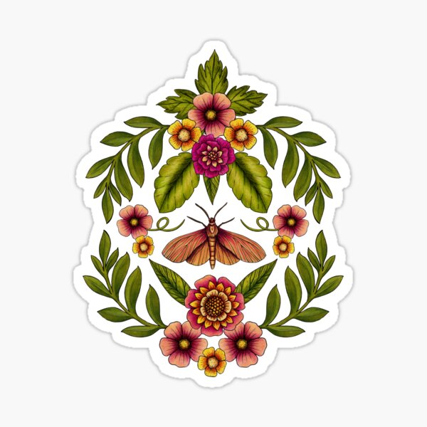 Artikel-Vorschau von Dunkle Motten und Blumen - stimmungsvolles Blumenmuster, designt und verkauft von somecallmebeth.