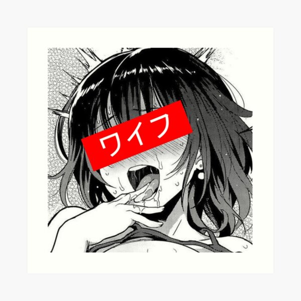 Ahegao Art Prints Redbubble