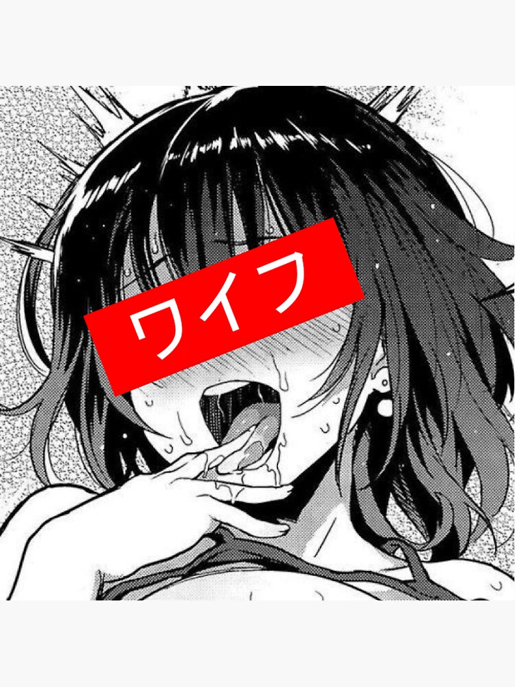  Manga  Ahegao  Girl Sticker by AJ0912 Redbubble