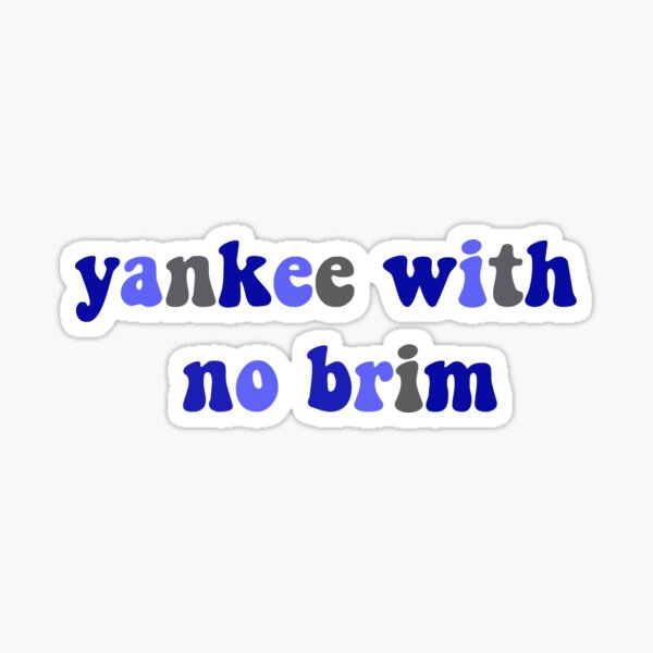 yankee with no brim!! Sticker for Sale by groovystickies