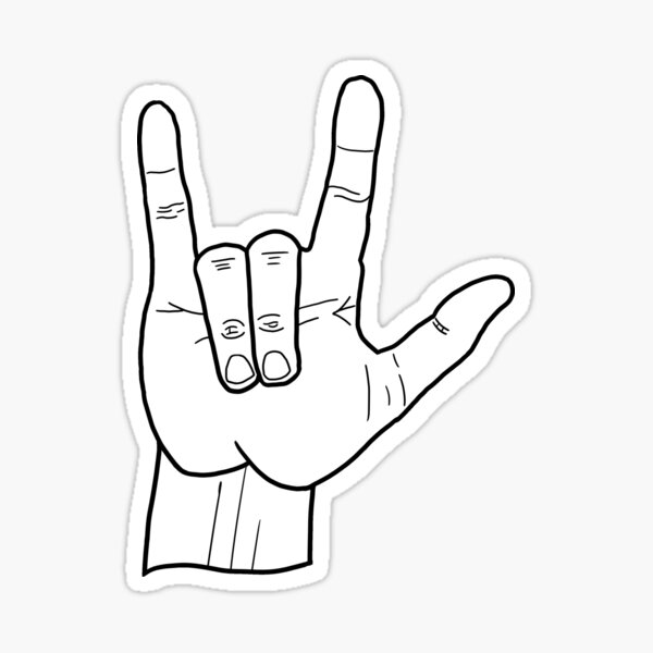 Item preview, "I Love You" Sign Language Hand designed and sold by DD-Graphics.
