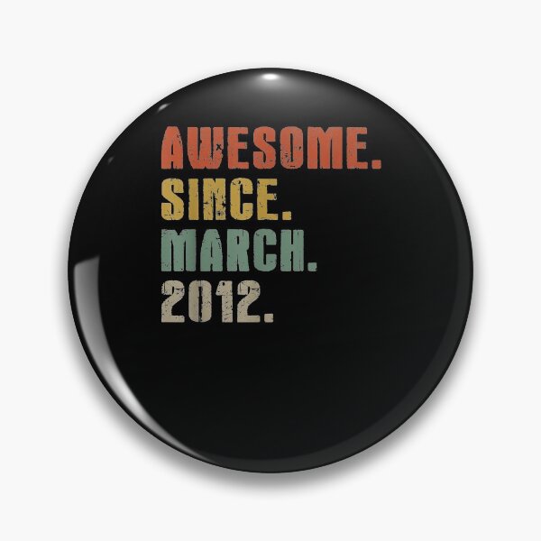 Item preview, Retro Vintage March 2012 Tee Awesome 8th Birthday Gift designed and sold by Bethany0079.