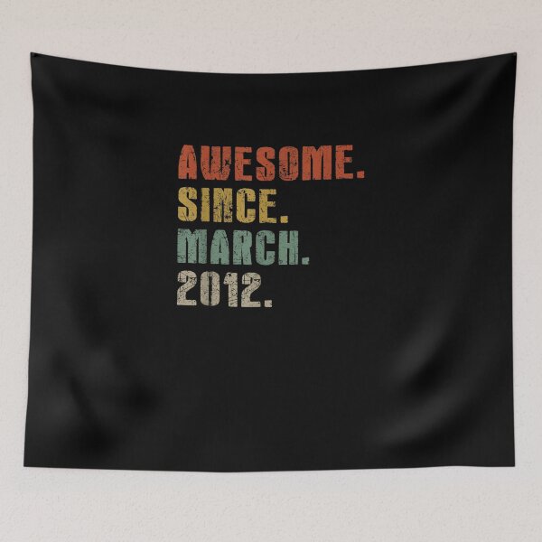 Item preview, Retro Vintage March 2012 Tee Awesome 8th Birthday Gift designed and sold by Bethany0079.