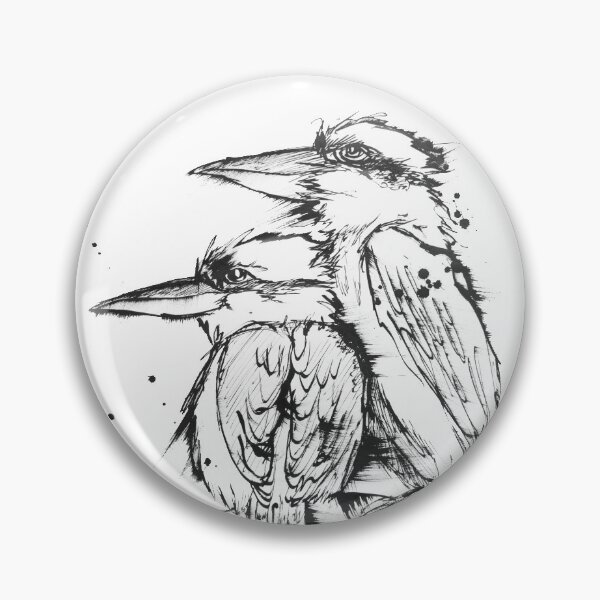 Aperçu de l'œuvre Compagnons - Kookaburras australiens créée et vendue par Running Duck Studio.