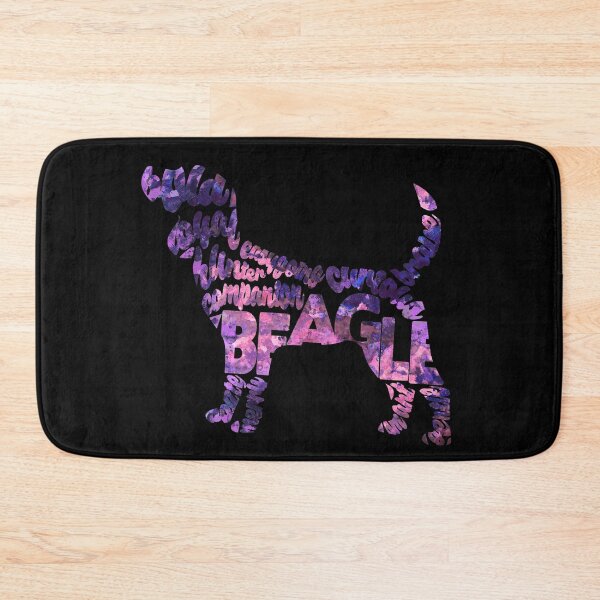 Item preview, Beagle Typographic Watercolor Painting designed and sold by A Deniz Akerman.