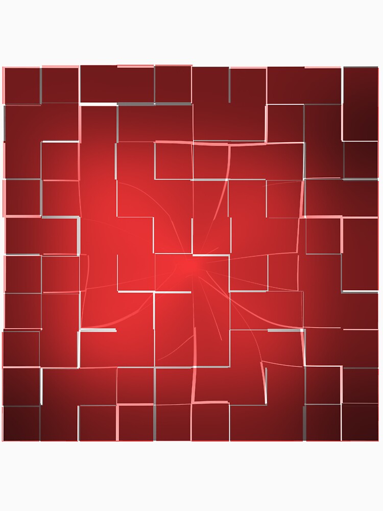 red rectangle with white triangle