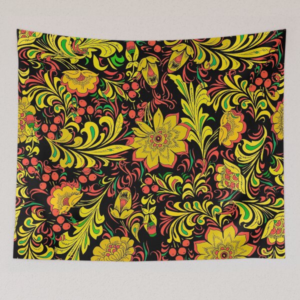 Item preview, Khokhloma, pattern designed and sold by AvotArt.