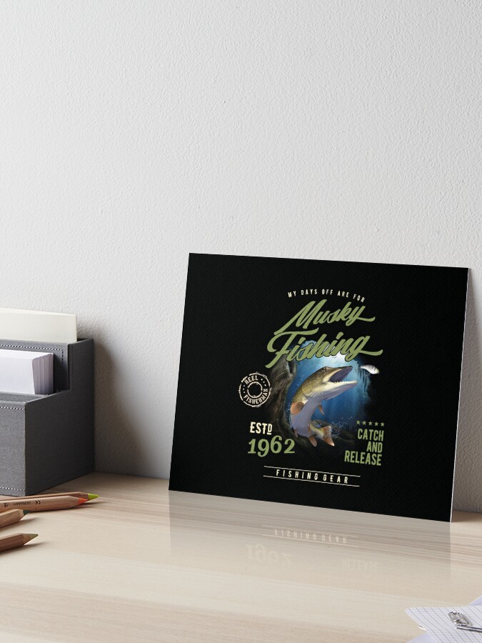 Musky Vintage Fishing Artwork Poster for Sale by Markus Ziegler