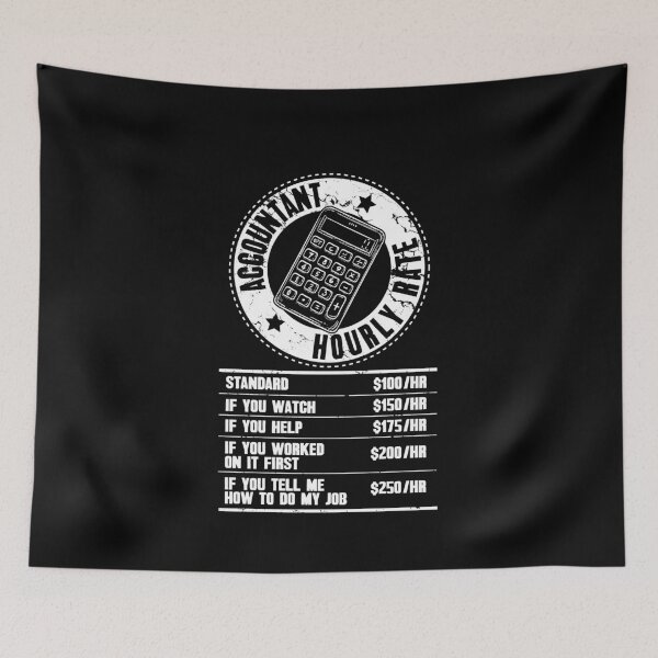 Item preview, Accountant Hourly Rate designed and sold by Captain Mood.