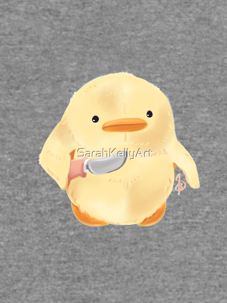 "the duck with butter knife" Lightweight Sweatshirt for Sale by