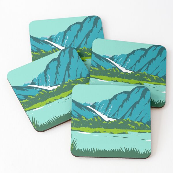 Item preview, Fox Glacier and Franz Josef Glacier WPA designed and sold by patrimonio.