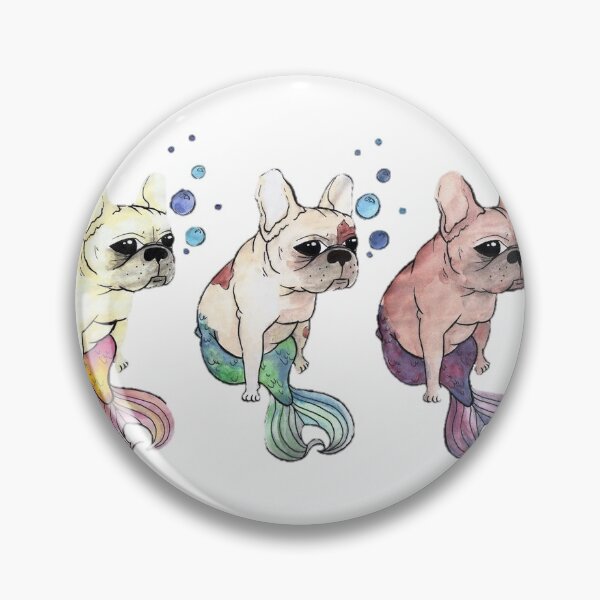 Item preview, French Bulldog x Mermaid's designed and sold by Barbara Gibbings.