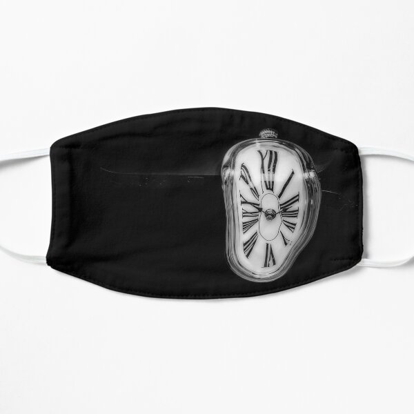 Salvador Dali Inspired Melting Clock Flat Mask