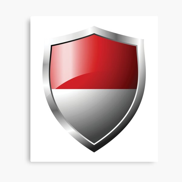 Item preview, Strong Indonesia Flag Shield Country designed and sold by HelloFromAja.