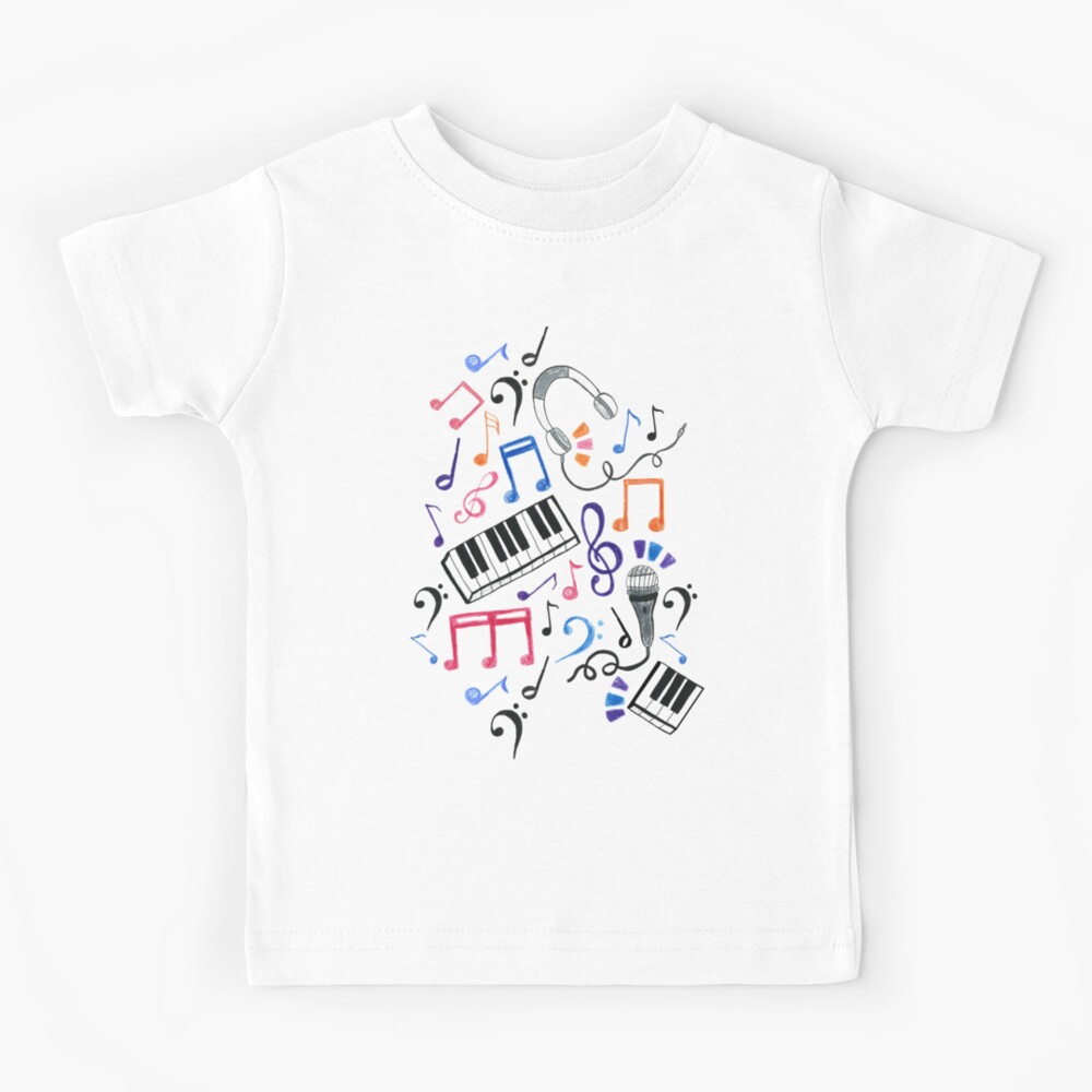 Good Beats - Music Notes & Symbols Kids T-Shirt