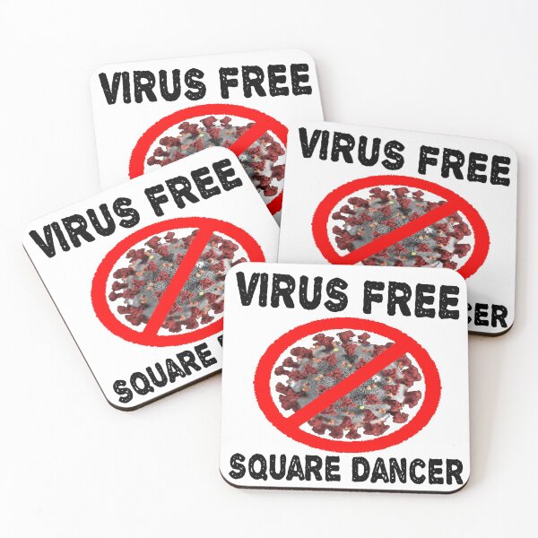 Item preview, SQD Virus Free designed and sold by Square Dancing Gifts & Merchandise.