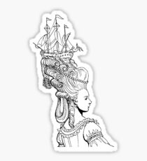 Girl With Ship Sticker