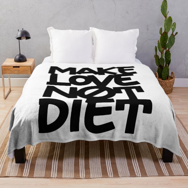 Item preview, Make love not diet designed and sold by Zagach Letters.