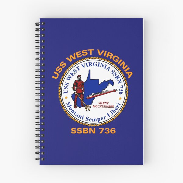 Item preview, USS West Virginia (SSBN-736) Crest for Dark Colors designed and sold by Nikki SpaceStuffPlus.