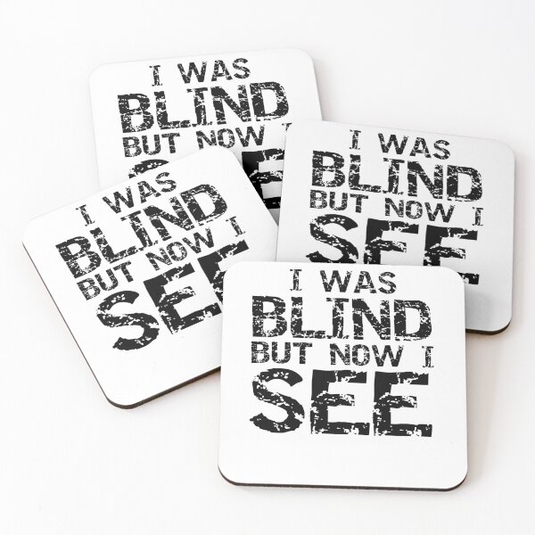 Item preview, I Was Blind but Now I See Bible Verse Christian Quote designed and sold by TNDesignStudio.