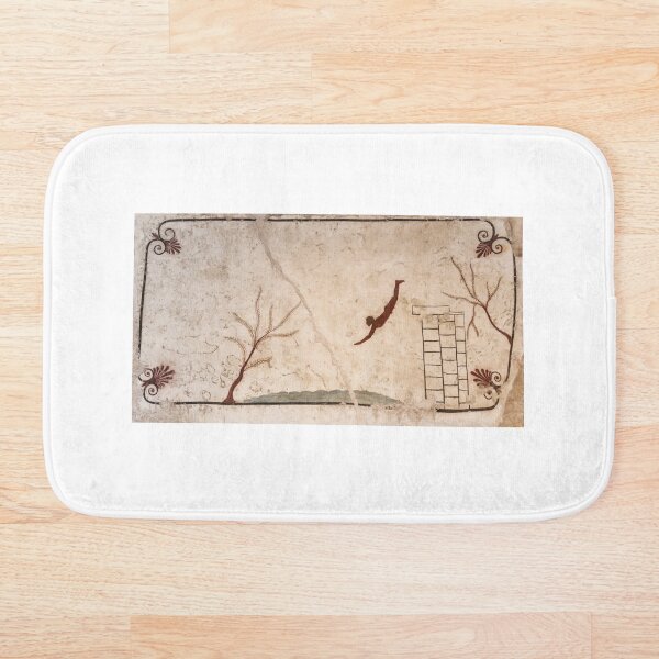Item preview, The Diver - Ancient Greek Wall Painting from Paestum, Italy designed and sold by Jon Shore.