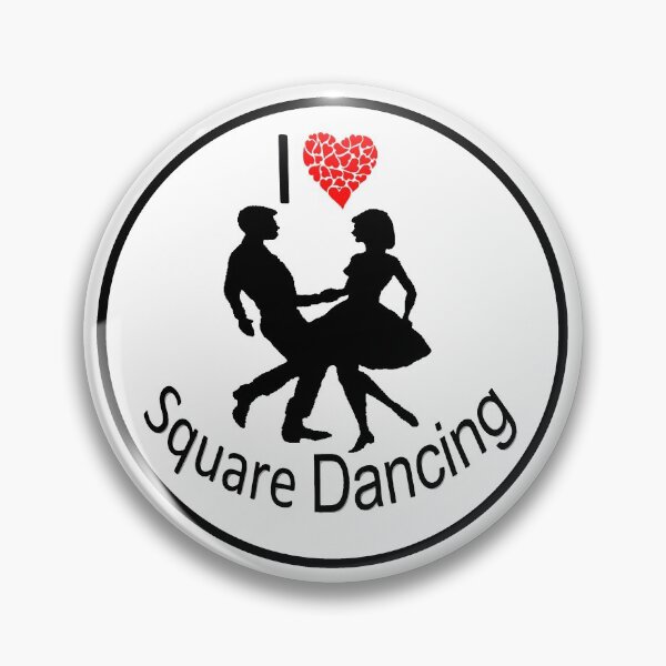 Item preview, Heart Circ BLK designed and sold by Square Dancing Gifts & Merchandise.