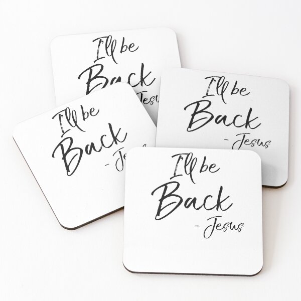Item preview, I'll Be Back - Jesus Christian Quote designed and sold by TNDesignStudio.