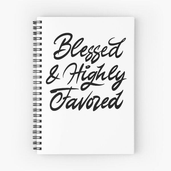 Item preview, Blessed and highly favored designed and sold by Zagach Letters.