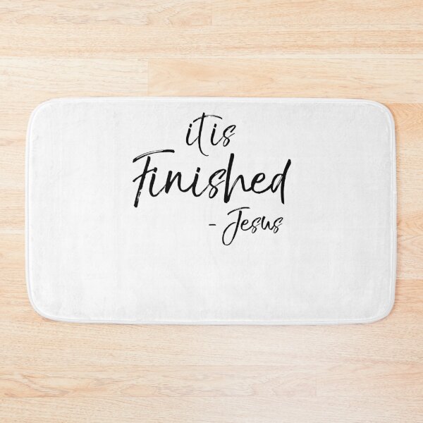 Item preview, It Is Finished - Jesus Quote Christian Quote designed and sold by TNDesignStudio.
