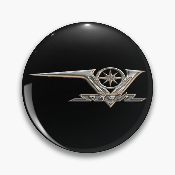 Item preview, V Star 250, 650, 950, 1100, 1300, 1900 Logo 3 Chrome 3 designed and sold by KlaraBubble.