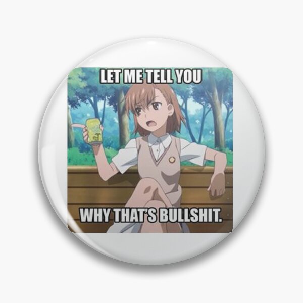 Item preview, Mikoto Misaka Meme designed and sold by dumbanimememes.