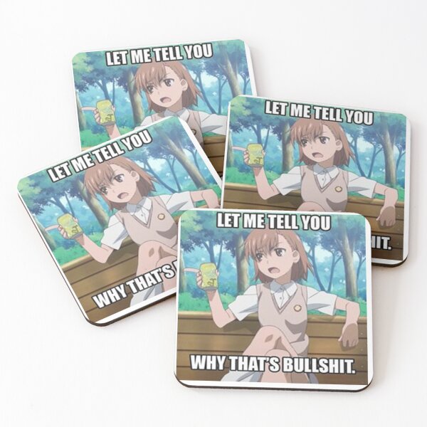 Item preview, Mikoto Misaka Meme designed and sold by dumbanimememes.