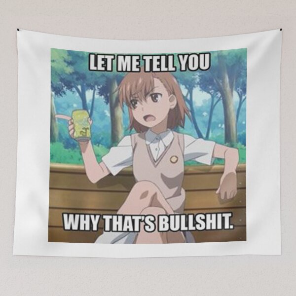 Item preview, Mikoto Misaka Meme designed and sold by dumbanimememes.