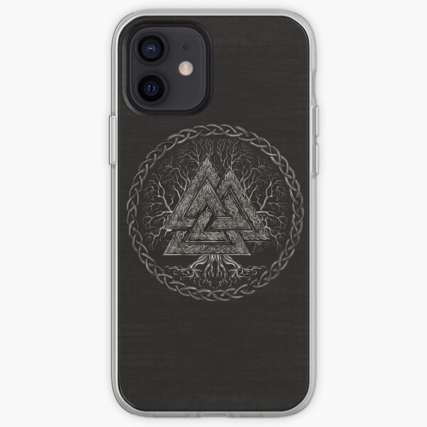 Valknut and Tree of Life Yggdrasil iPhone Soft Case