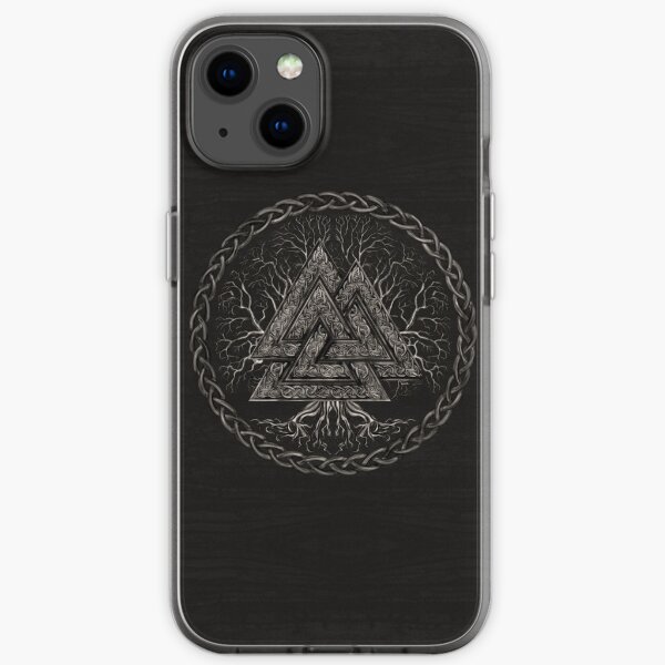 Valknut and Tree of Life Yggdrasil iPhone Soft Case