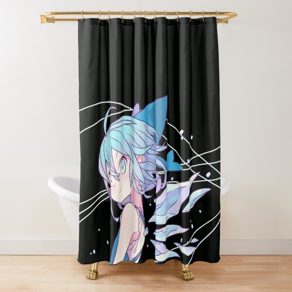 Touhou Cirno Wings Shower Curtain