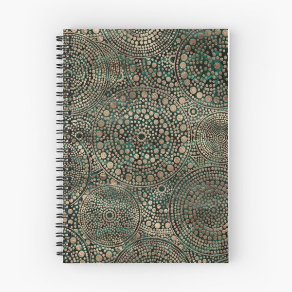 Item preview, Dot Art Circles Malachite and Gold designed and sold by Nartissima.
