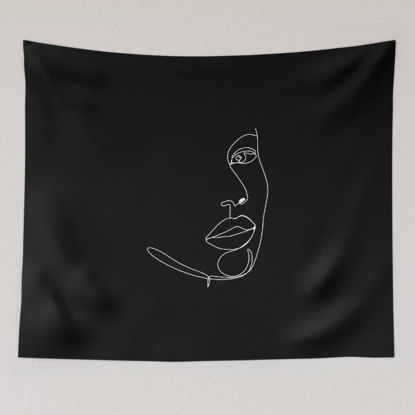 Item preview, Line art drawing woman face designed and sold by nikolagg.