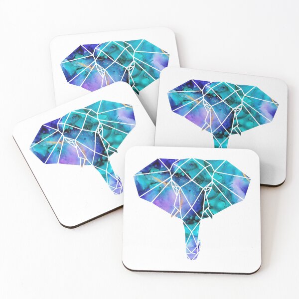 Item preview, Colourful Geometric Elephant designed and sold by WildGeometric.