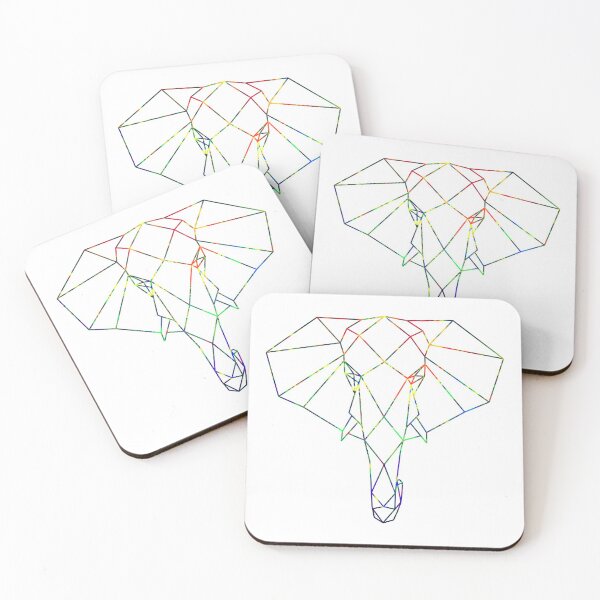 Item preview, Colourful Geometric Elephant designed and sold by WildGeometric.