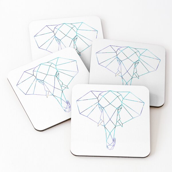 Item preview, Colourful Geometric Elephant designed and sold by WildGeometric.