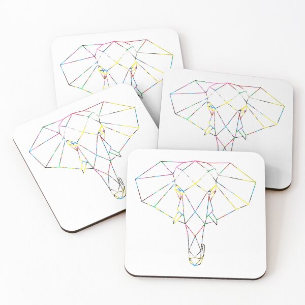 Item preview, Colourful Geometric Elephant designed and sold by WildGeometric.