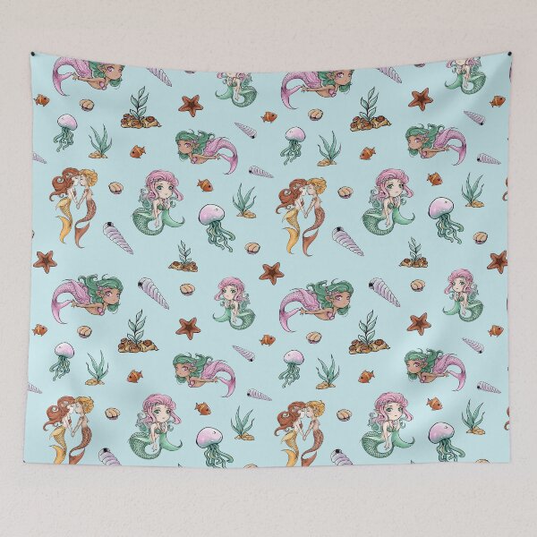 Item preview, Cute Mermaid Ocean  designed and sold by MarinaBDesigns.
