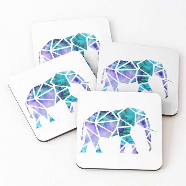 Item preview, Colourful Geometric Elephant designed and sold by WildGeometric.