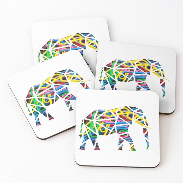 Item preview, Colourful Geometric Elephant designed and sold by WildGeometric.