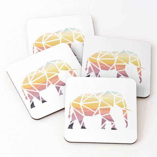 Item preview, Colourful Geometric Elephant designed and sold by WildGeometric.