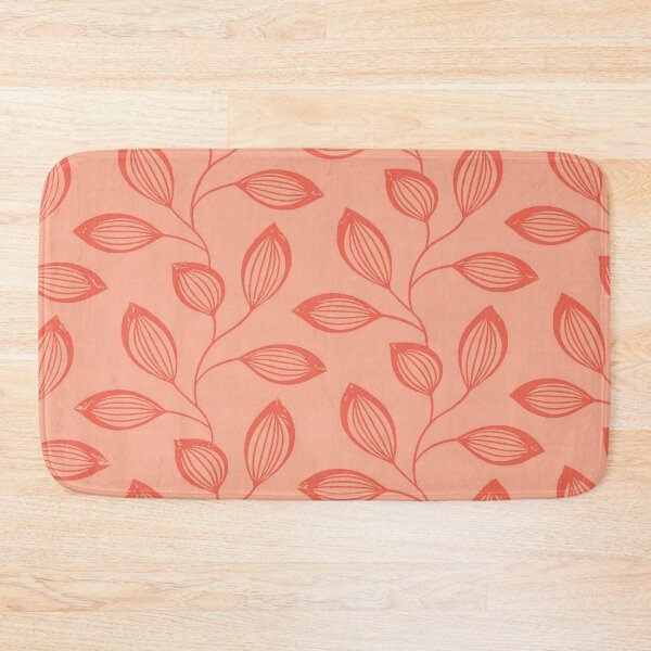 Item preview, Climbing Vine Leaves In Red Pink On Pink designed and sold by taiche.