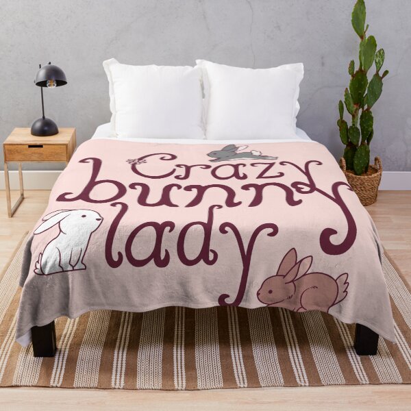 Item preview, Crazy bunny lady designed and sold by RatArt Designs.