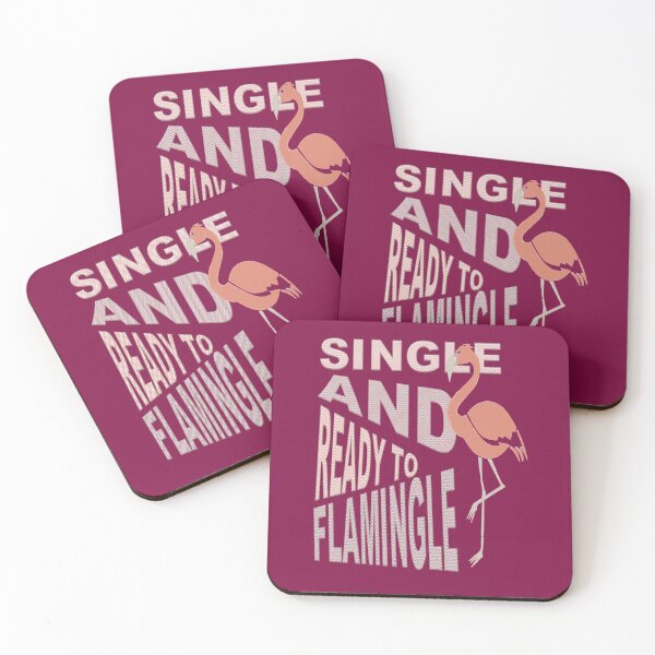 Item preview, Flamingo Single And Ready To Flamingle Dating  designed and sold by taiche.